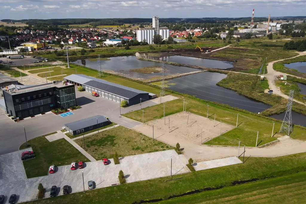 Widok poligonów do prac PPN na terenie ośrodka szkoleniowo-badawczego