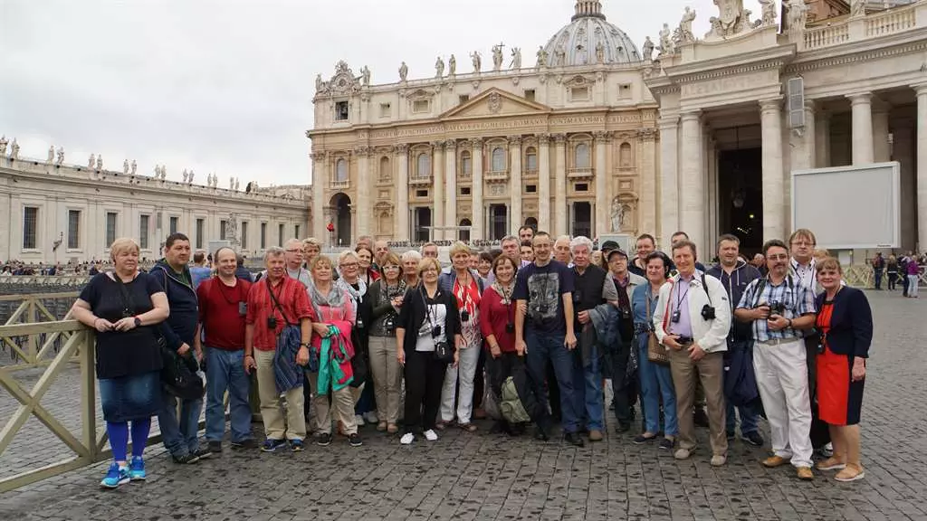 Uczestnicy wycieczki SEP w Rzymie