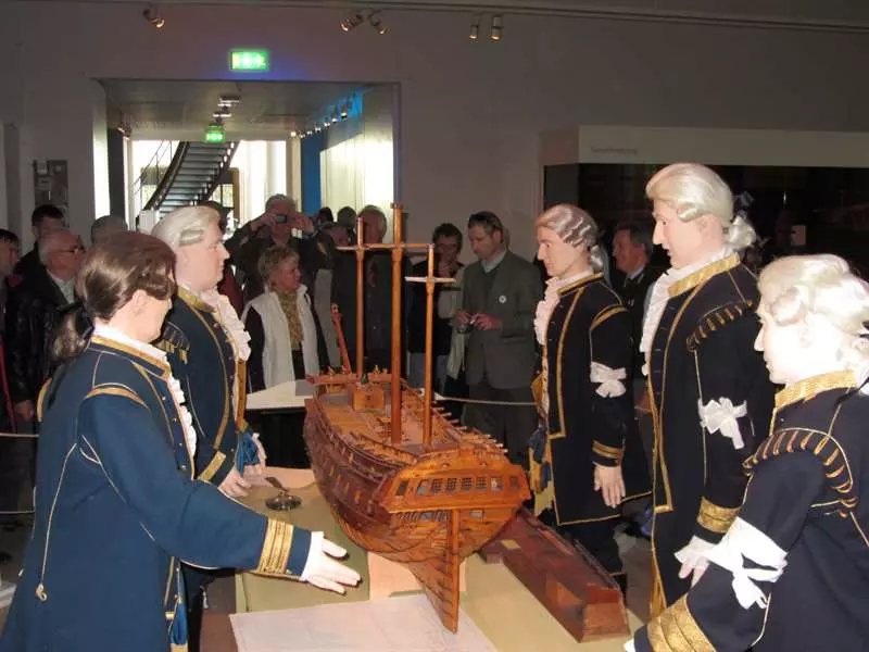 Uczestnicy w Muzeum Morskim w Karlskronie