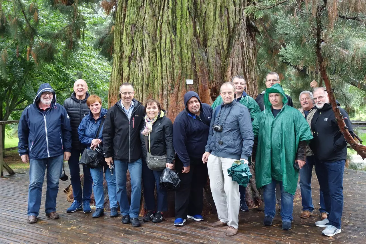  Uczestnicy wycieczki na wyspie Mainau